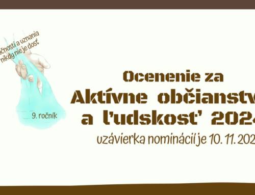 Nominuj osobnosti na ocenenie 2024 do 10.11.2024