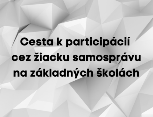 Cesta k participácií cez žiacku samosprávu